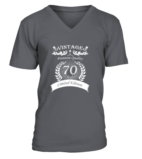 70th Birthday Gifts Vintage Premium V-Neck T-shirt