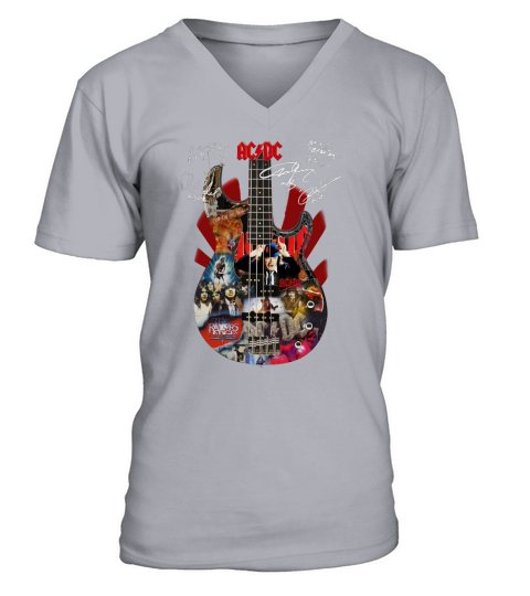 ACDC Guitarist Signatures shirt V-Neck T-shirt