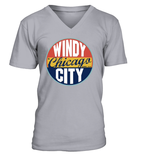 Chicago Vintage Label T-Shirt V-Neck T-shirt