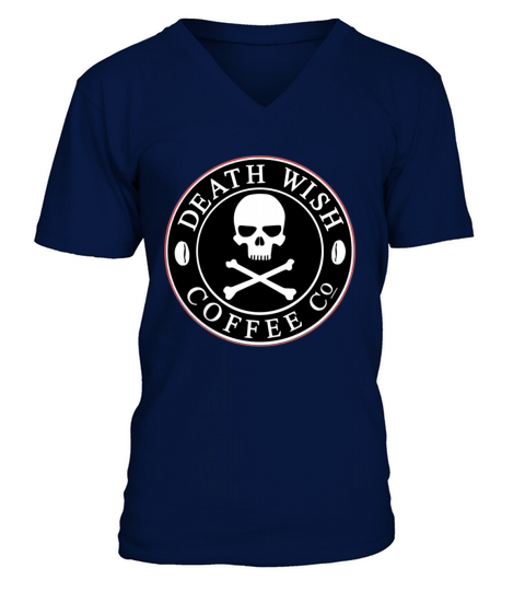 Death Wish Logo T-Shirt V-Neck T-shirt