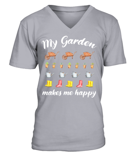 Garden Quote Hobby Gardener Gift Idea V-Neck T-shirt