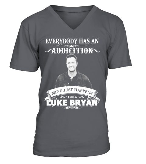 Luke Bryan addiction V-Neck T-shirt