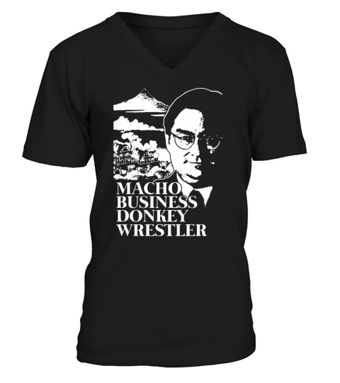 Macho Business Donkey Wrestler - Shirt V-Neck T-shirt