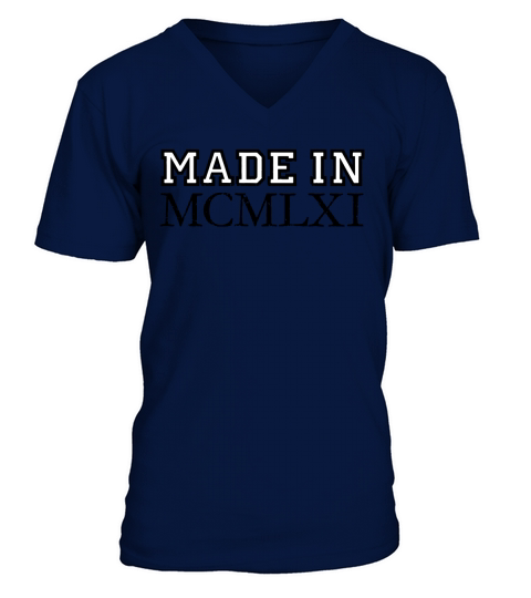 Made in MCMLXI 1961 Birthday Vintage T-Shirt V-Neck T-shirt