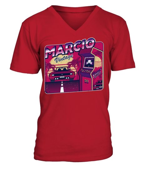 Marcio - Personalized Vintage Gamer 80s 90s V-Neck T-shirt