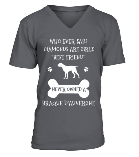 My Best Friend Is Braque D auvergne Cool Gift V-Neck T-shirt