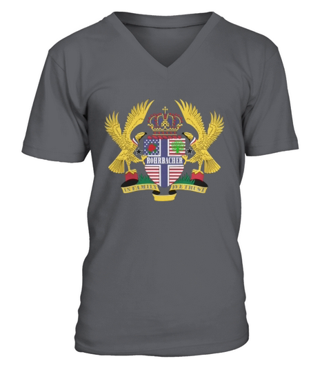 Rohrbacher Family Crest For American People - Rohrbacher Family T-Shirt, Hoodie, Sweatshirt V-Neck T-shirt