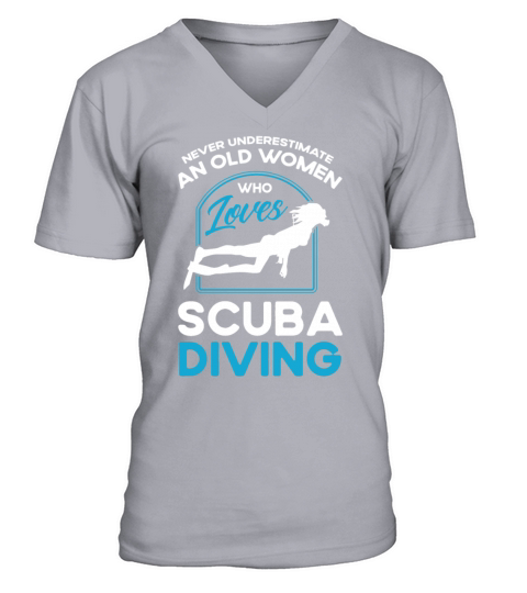 Scuba Diving Gift Underwater Lover Scuba Diver V-Neck T-shirt