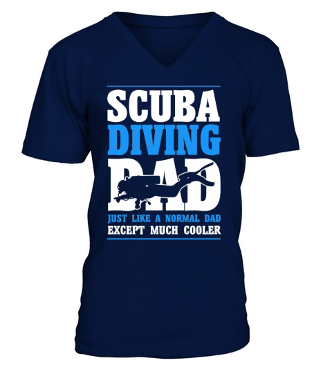 Scuba Diving Gift Underwater Lover Scuba Diver V-Neck T-shirt