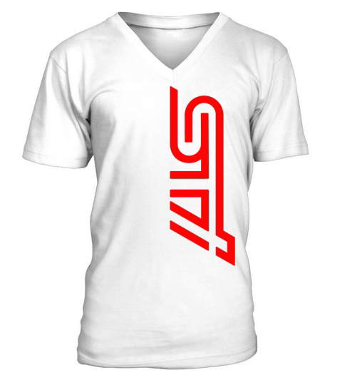 Subaru Sti Logo V-Neck T-shirt