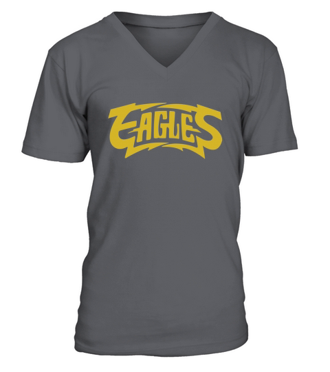 The Eagles Rock 1970s Band Black V-Neck T-shirt