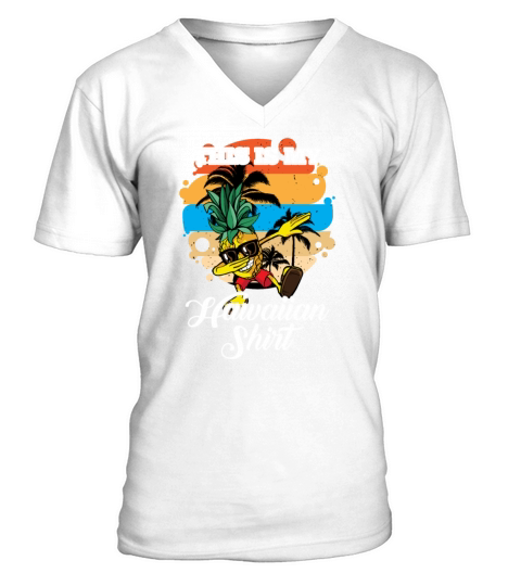 This Is My Hawaiian Dabbing Pineapple Sunset V-Neck T-shirt