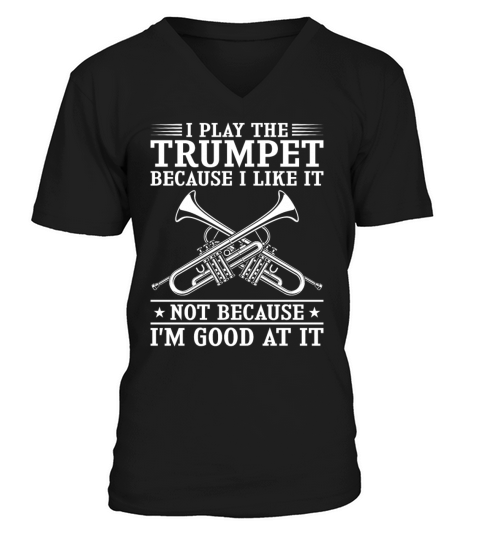 Trumpet Player Vintage I Play The V-Neck T-shirt