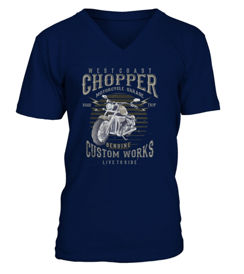 West Coast Chopper - Garage pour motos V-Neck T-shirt