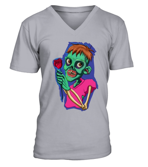 Zombie in love V-Neck T-shirt