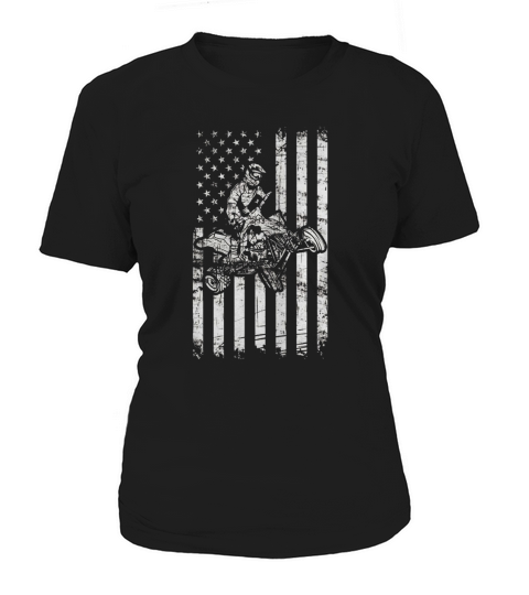 American Flag cool Four Wheeler Quad Bike ATV T-Shirt Gift Women's T-Shirt