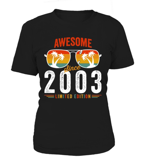 Awesome Since 2003 Birthday Retro Vintage 19 20 Ye Women's T-Shirt