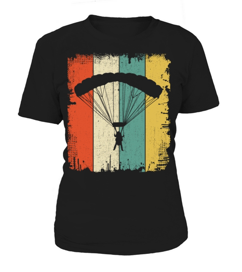 Cool Funny Paragliding Retro Paraglider Fans Lover Women's T-Shirt
