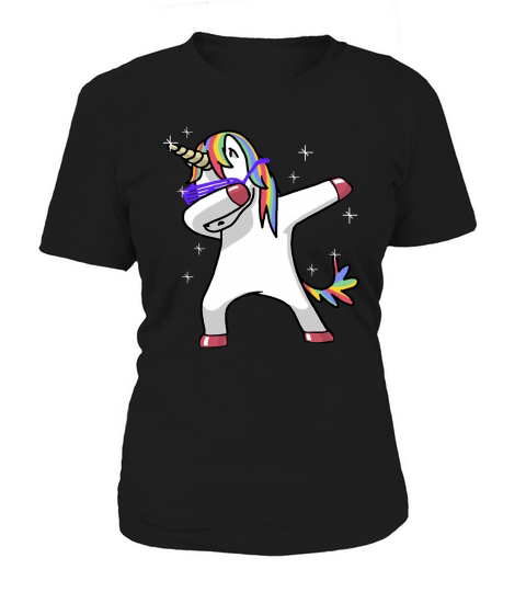 Dabbing Unicorn Shirt Dab Hip Hop Funny Magic Women's T-Shirt