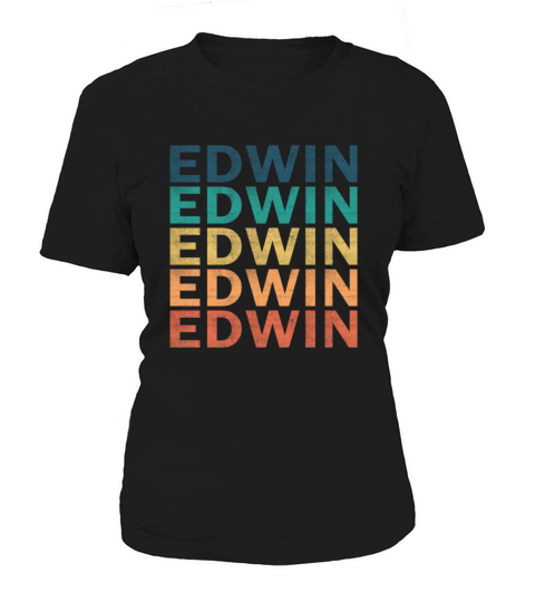 Edwin Name T Shirt - Edwin Vintage Retro Name Gift Women's T-Shirt