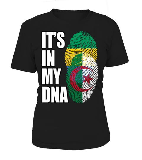 Gambian And Algerian Mix Heritage DNA Flag Women's T-Shirt