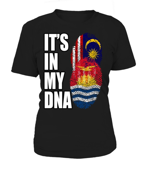 Malaysian And Kiribati Mix Heritage DNA Flag Women's T-Shirt