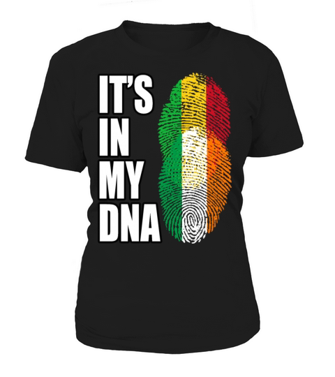 Malian And Irish Mix Heritage DNA Flag Women's T-Shirt
