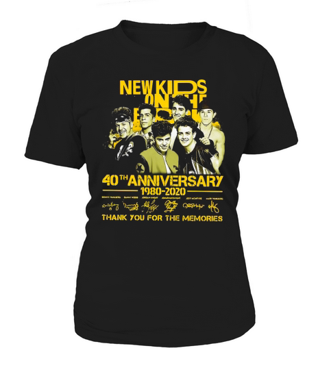 New Kids on the Block 40th anniversary 1980-2020 signatures shirt Women's T-Shirt