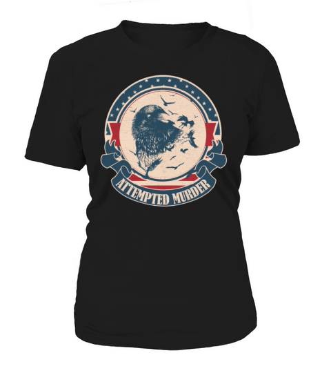 Raven Crow Retro Moon Attempted Murder Wiccan Paga Women's T-Shirt