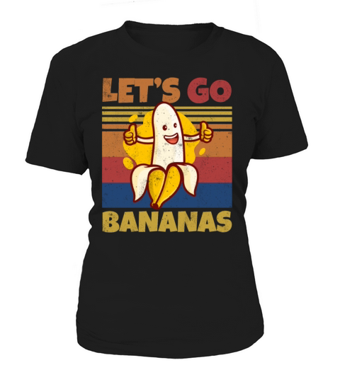 Retro Lets Bananas Funny Thumbs Banana Women's T-Shirt