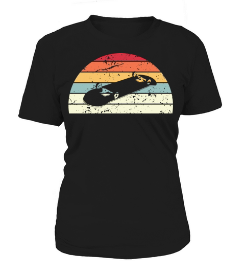 Retro Skating Sunset Vintage Skate Sunrise Women's T-Shirt