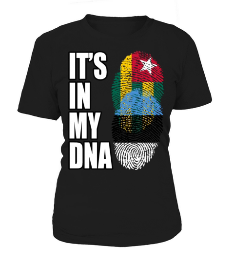 Togolese And Estonian Mix Heritage DNA Flag Women's T-Shirt