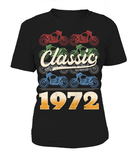 Vintage 1972 Original Parts Motorcycle Rider Women's T-Shirt