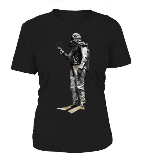 Vintage Scuba Diver with a Double Hose Regulator Women's T-Shirt