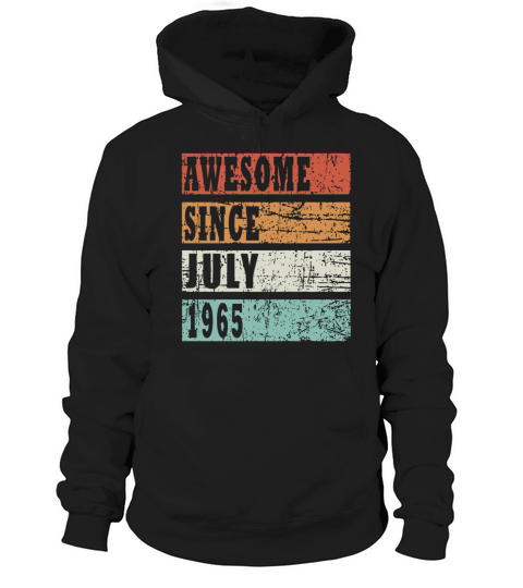 1965 july vintage birthday Hoodie Unisex