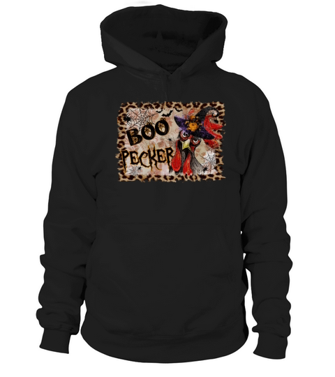 Boo Pecker Funny Chicken Lady Halloween Witch Hoodie Unisex
