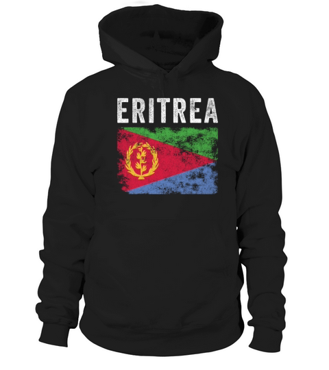 Eritrea Flag Distressed - Eritrean Flag Hoodie Unisex