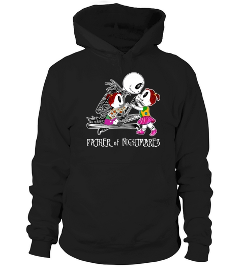 Jack Skellington Father of nightmare with two daughters Hoodie Unisex