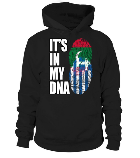 Maldivian And Greek Mix Heritage DNA Flag Hoodie Unisex