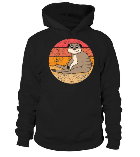 Meerkat Lovers Retro Gift Funny Animals Hoodie Unisex