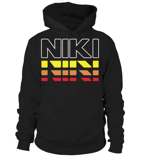 Niki First Name Funny Vintage Sunset Niki Hoodie Unisex