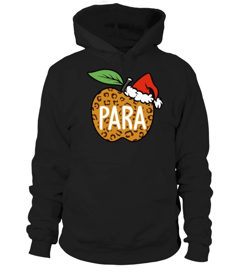 PARA Leopard Apple Santa Hat Hoodie Unisex