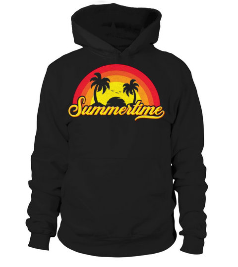 Retro Vintage Summertime Hoodie Unisex