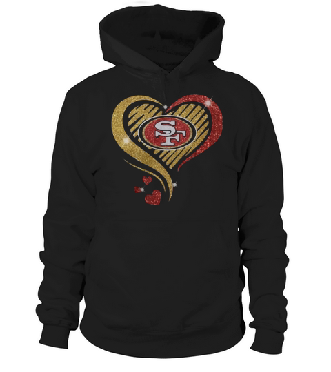 San Francisco 49er Heart Diamond shirt Hoodie Unisex