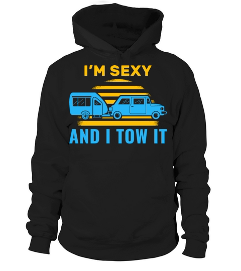 Sexy Vintage Towing Trailer Camp Hoodie Unisex