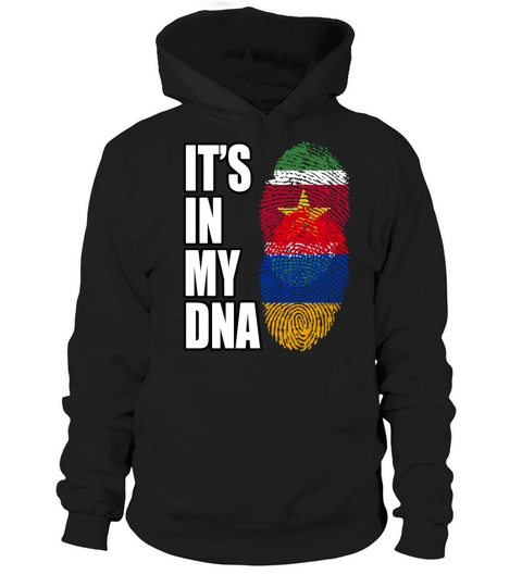Surinamese And Armenian Vintage Heritage DNA Flag Hoodie Unisex
