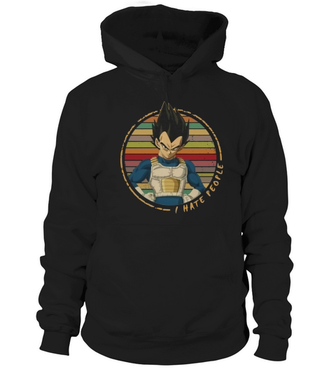 Vegeta I hate people sunset vintage Hoodie Unisex