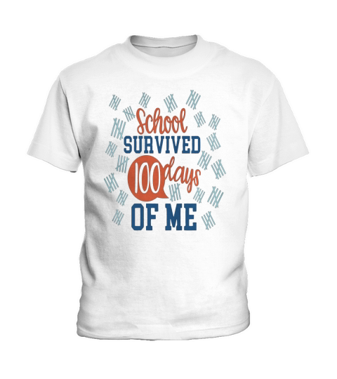 100 Days Of School Kids T-Shirt