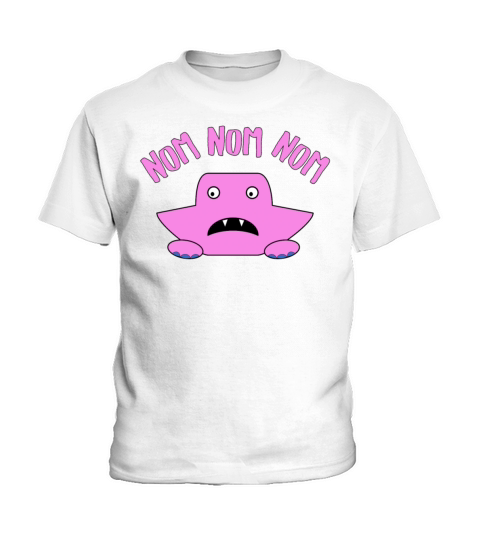 Cute Nom Nom Nom Starfish Monster T-Shirt Kids T-Shirt
