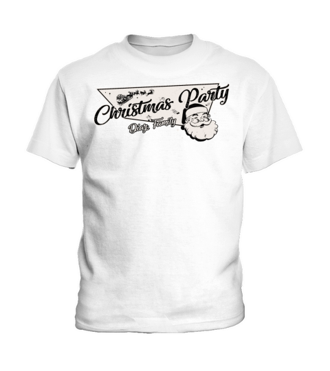 Diaz Family Ready for Christmas Party Thanksgiving Kids T-Shirt